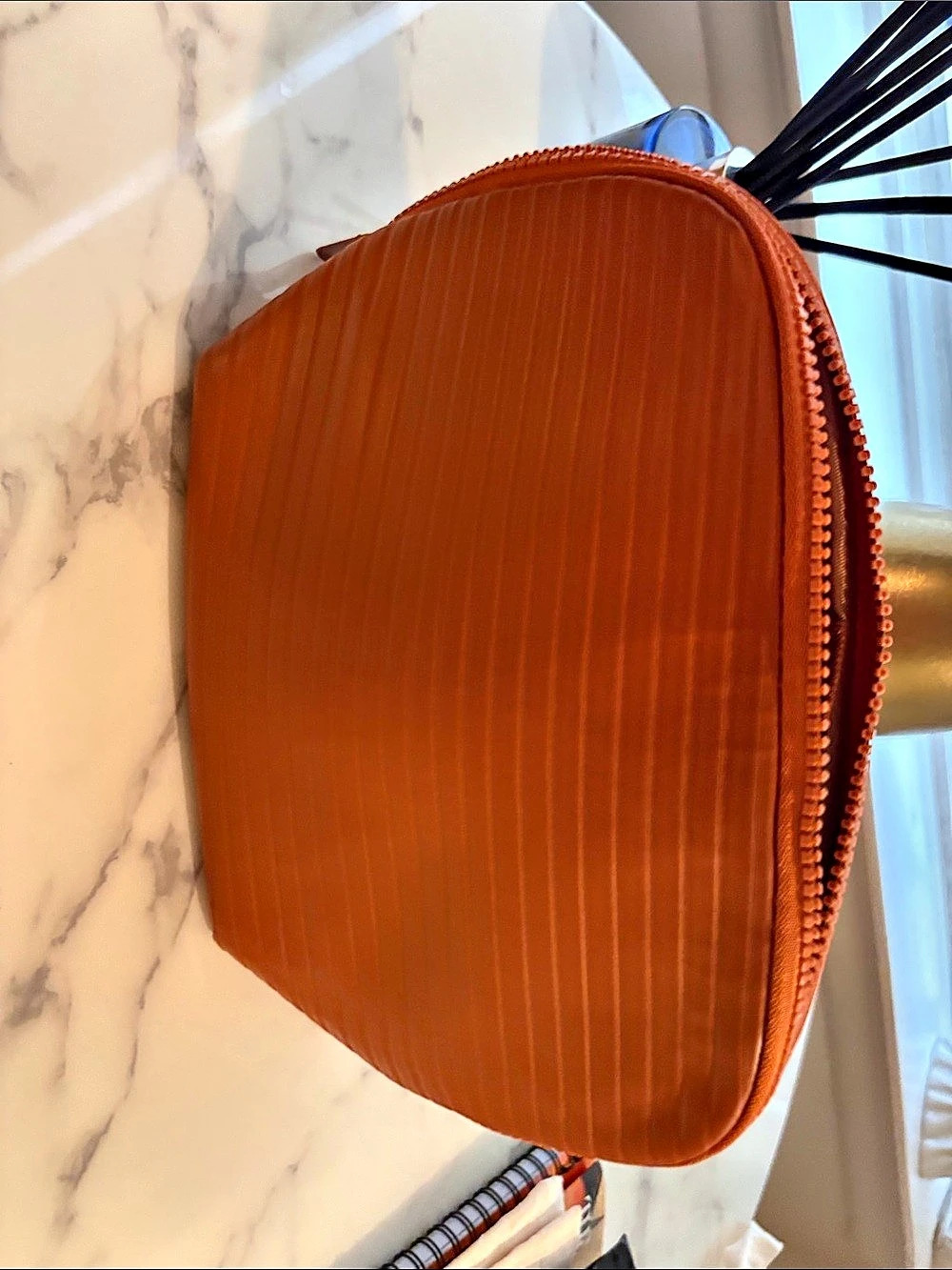 Toiletry Bag in Brown- NEW